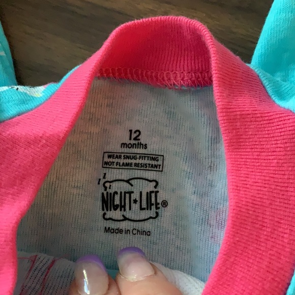 Brand new with tags: Cat unicorn rainbow footie - Picture 2 of 5